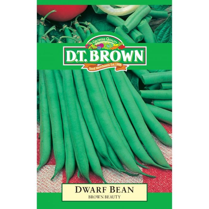 D.T. BROWN DWARF BEAN BROWN BEAUTY SEEDS all green
