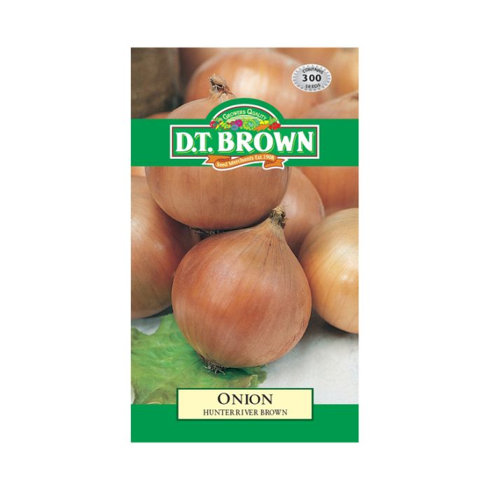 D.T. BROWN ONION HUNTER RIVER BROWN SEEDS all green