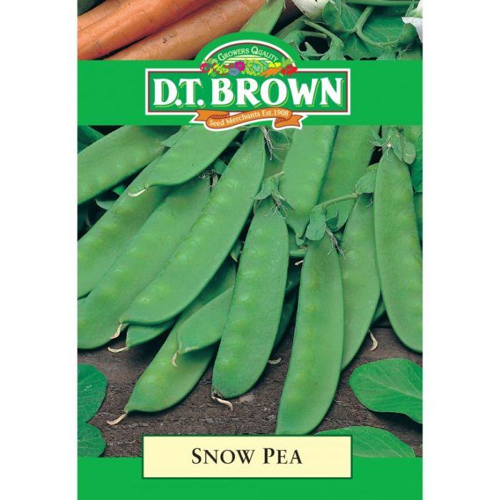 D.T. BROWN SNOW PEA SEEDS all green