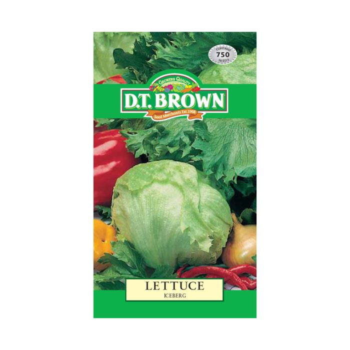 D.T. BROWN LETTUCE ICEBERG SEEDS all green