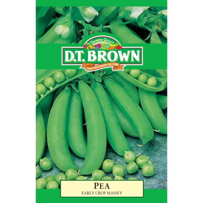 D.T. BROWN PEA EARLY CROP MASSEY SEEDS all green