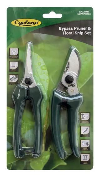Cyclone Pruner Bypass & Snip Set all green