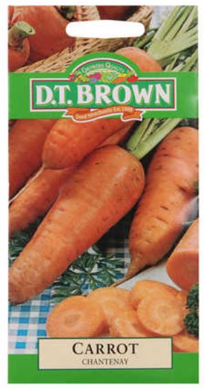 D.T. BROWN CARROT CHANTENAY SEEDS all green