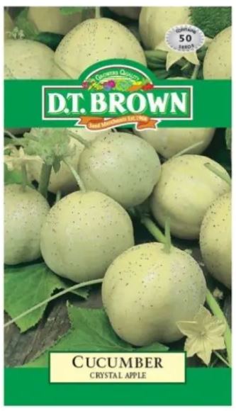 D.T. BROWN CUCUMBER CRYSTAL APPLE SEEDS all green
