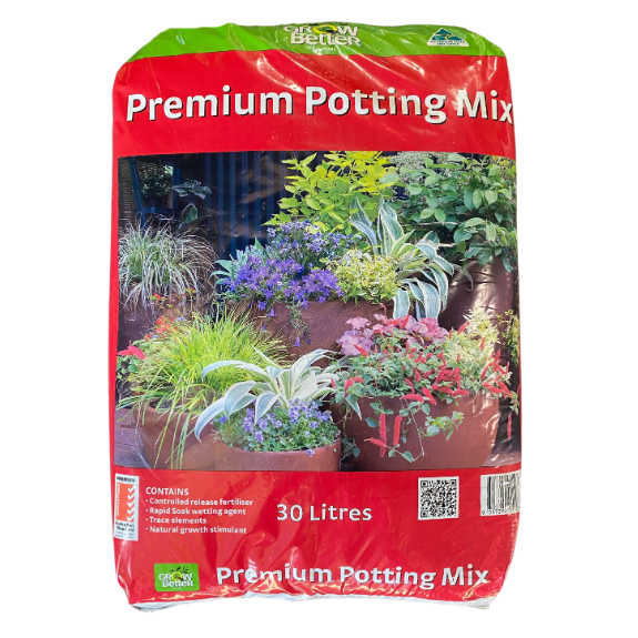 Grow Better Premium Potting Mix - 30 Litre all green