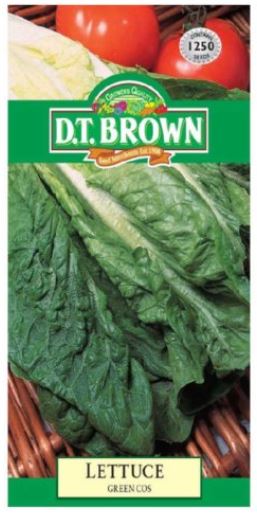 D.T. BROWN LETTUCE COS SEEDS all green