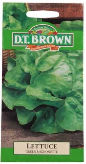 D.T. BROWN LETTUCE GREEN MIGNONETTE all green