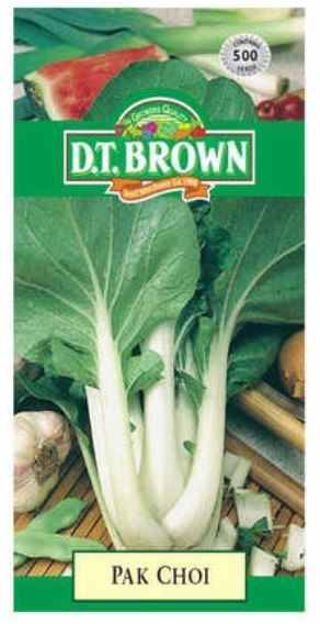 D.T. BROWN PAK CHOI SEEDS all green