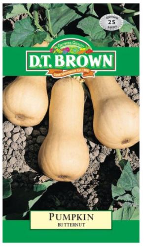 D.T. BROWN PUMPKIN BUTTERNUT SEEDS all green