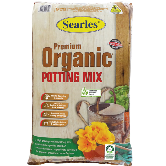 Searles® Premium Organic Potting Mix - 30 Litre all green