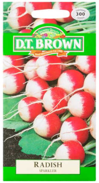 D.T. BROWN RADISH SPARKLER SEEDS all green