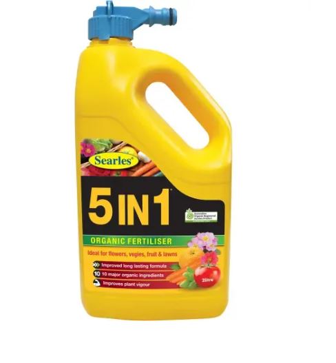 Searles® Organic Liquid Fertiliser 5 in 1 Hose On RTU - 2Litre all green