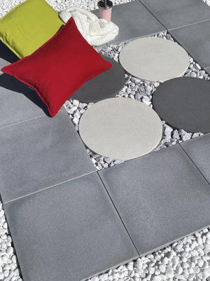 National Masonry Stoneworks Abode Paver Charcoal all green