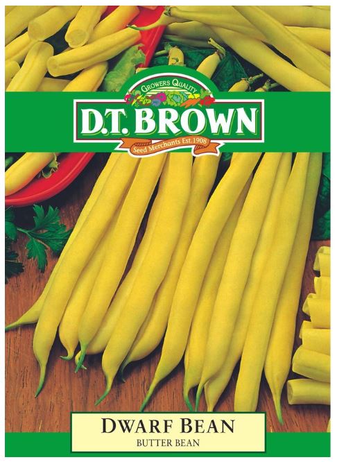 D.T. BROWN DWARF BUTTER BEAN SEEDS all green