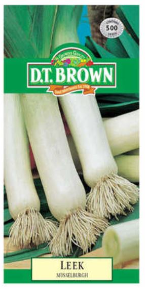 D.T. BROWN LEEK MUSSELBURGH SEEDS all green