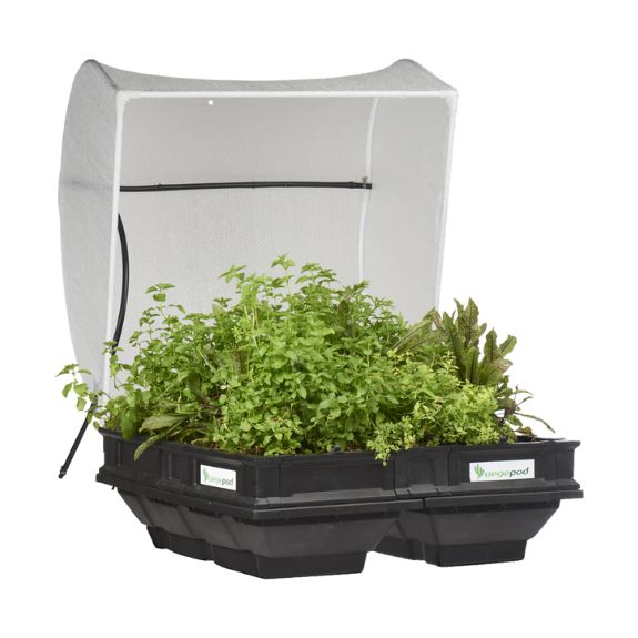 Vegepod Medium with VegeCover 1m x 1m all green