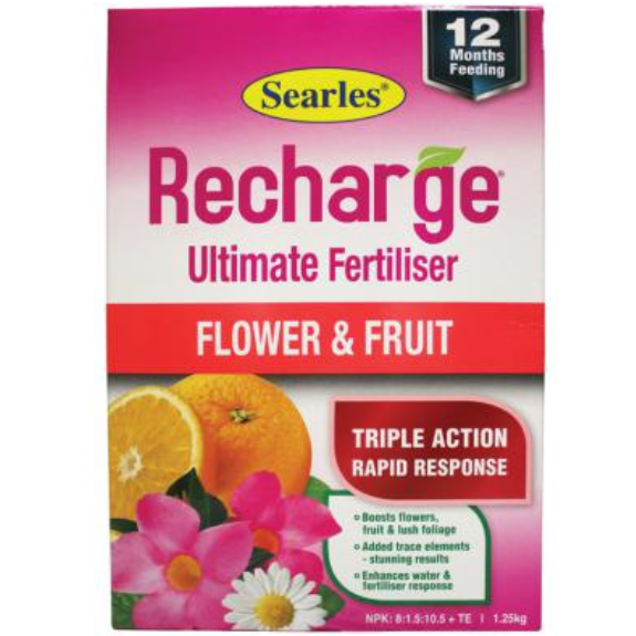 Searles® Recharge™ - Flower & Fruit Ultimate Fertiliser - 1.25kg all green