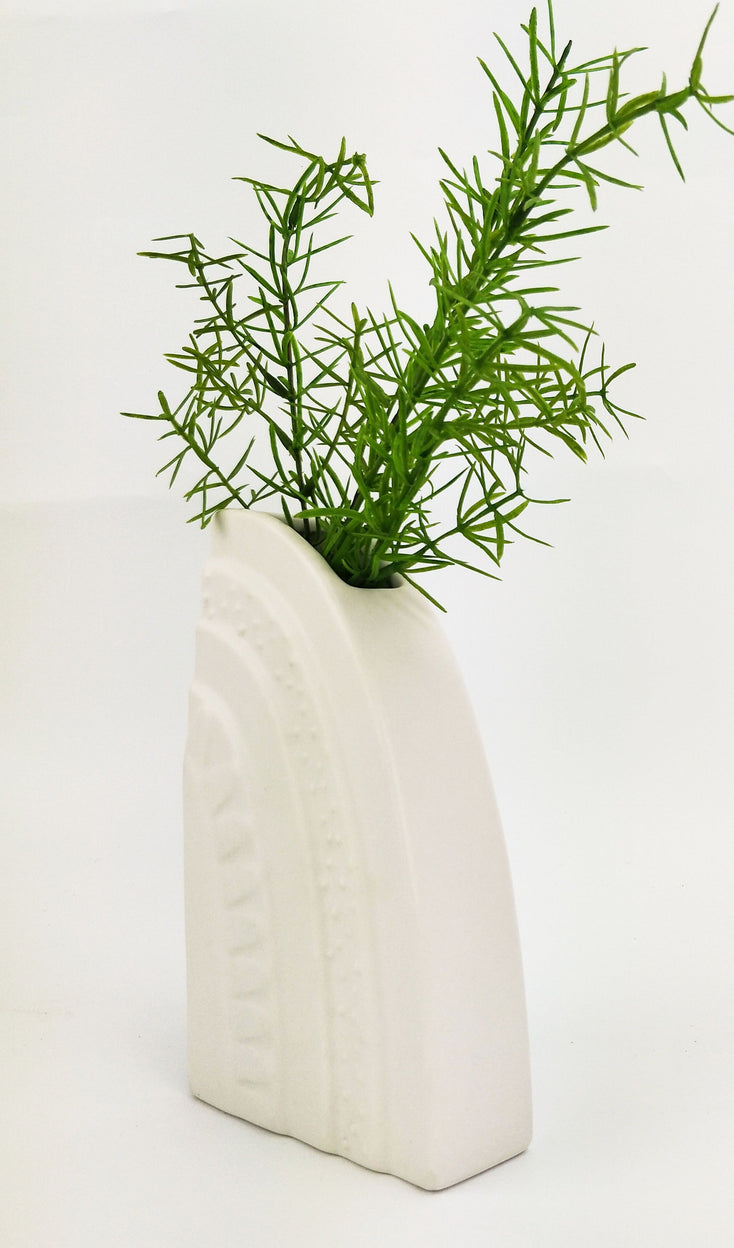 Addie Rainbow Vase White 18cm