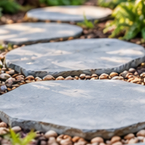 Bluestone 30mm Natural Edge Steppers all green