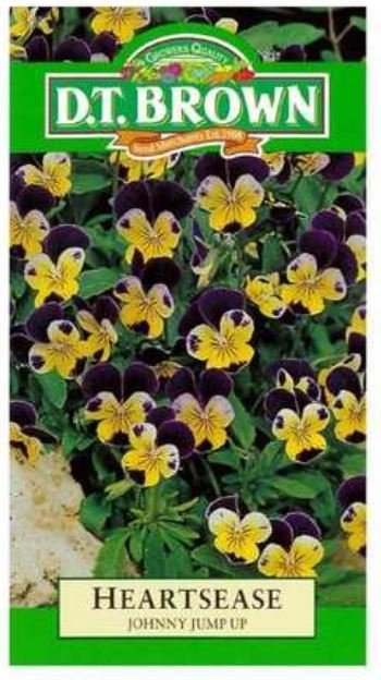 D.T. BROWN HEARTSEASE JOHNNY JUMP UP SEEDS