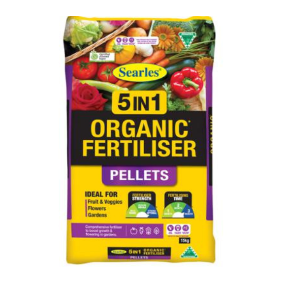 Searles® 5 IN 1 Organic Fertiliser Pellets - 15Kg