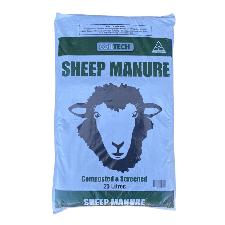 Grow Better 'Soiltech' Sheep Manure Composted & Screened - 25 Litre
