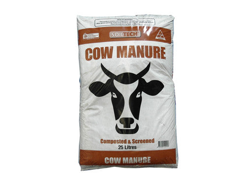 Grow Better 'Soiltech' Cow Manure Composted & Screened - 25 Litre