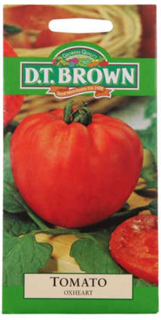 D.T. BROWN TOMATO OXHEART SEEDS