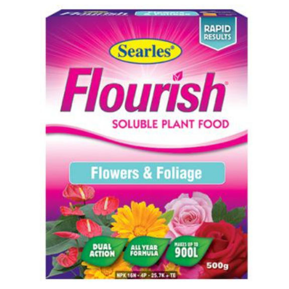Searles® Flourish™ - Flowers & Foliage Soluble Plant Food 500gm