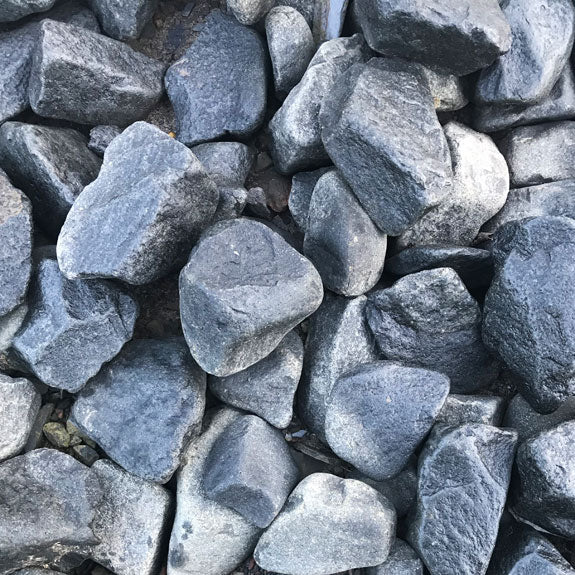 30 - 60mm Tumbled Basalt Pebbles